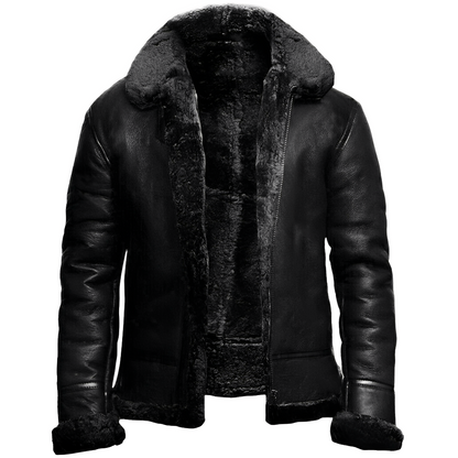 Tristan - Pánská kožená bunda s klasickým reverzním límcem