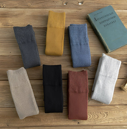 Stephany - Hřejivé a pevné termo ponožky z froté pro ženy