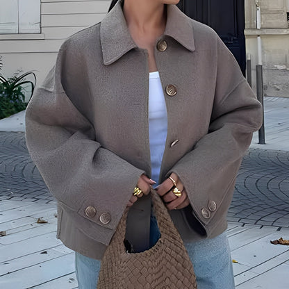 Patricia - Dámská bunda s moderním volným límcem