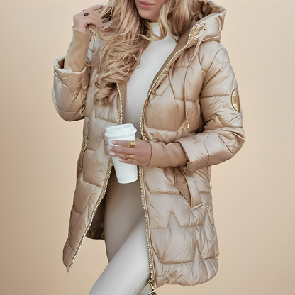 Angelie - Stylová zimní bunda s kapucí pro ženy