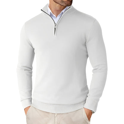 Frank - Stylový a lehký pánský svetr se zipem