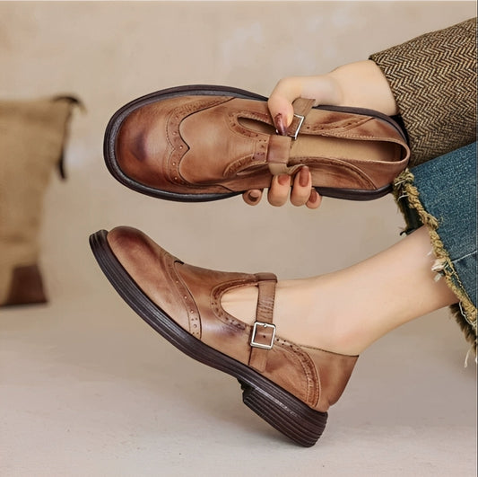 Erika - Dámské retro obuv z kvalitní kůže