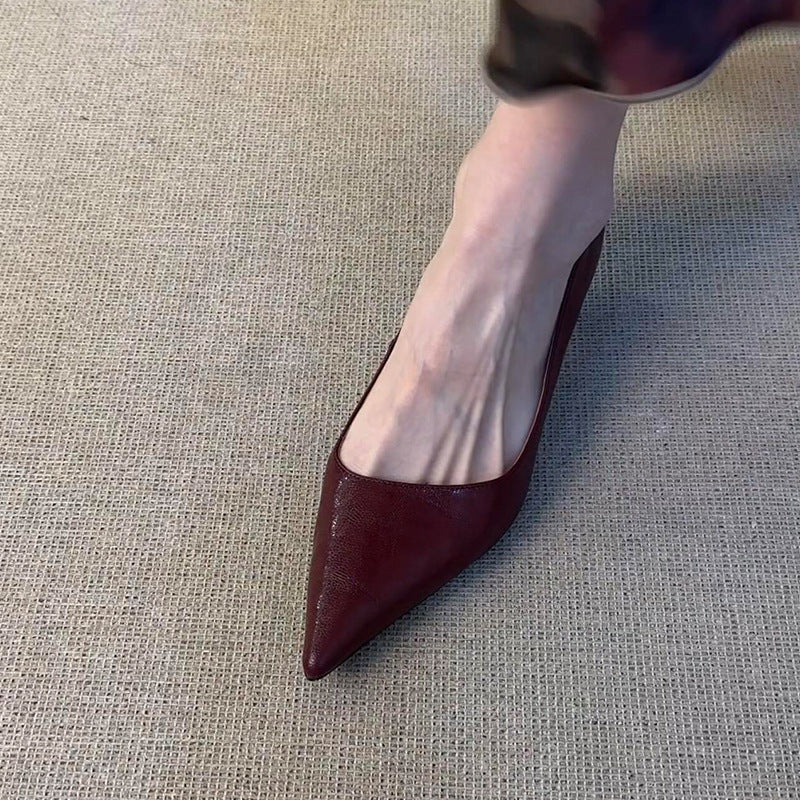 Annie - Stylové kotníkové boty z kůže s pohodlným podpatkem pro ženy