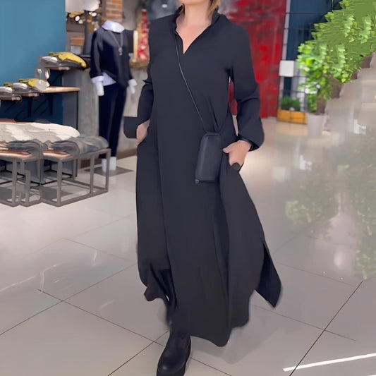 Hélène - Pohodlné šaty s bočním rozparkem pro ženy