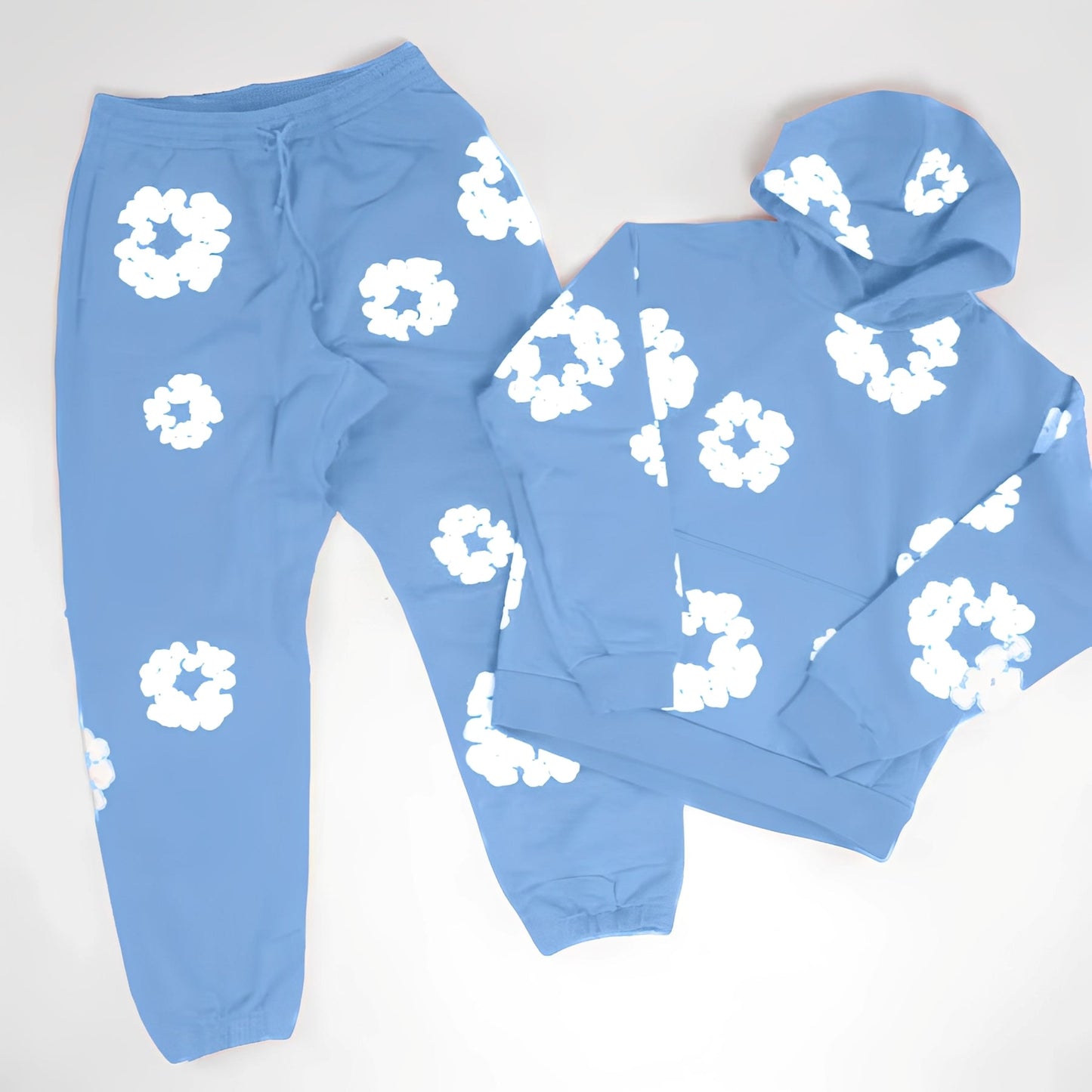 Theresa - Stylová, volně střižená souprava s květinovým vzorem pro ženy