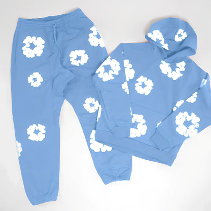 Theresa - Stylová, volně střižená souprava s květinovým vzorem pro ženy