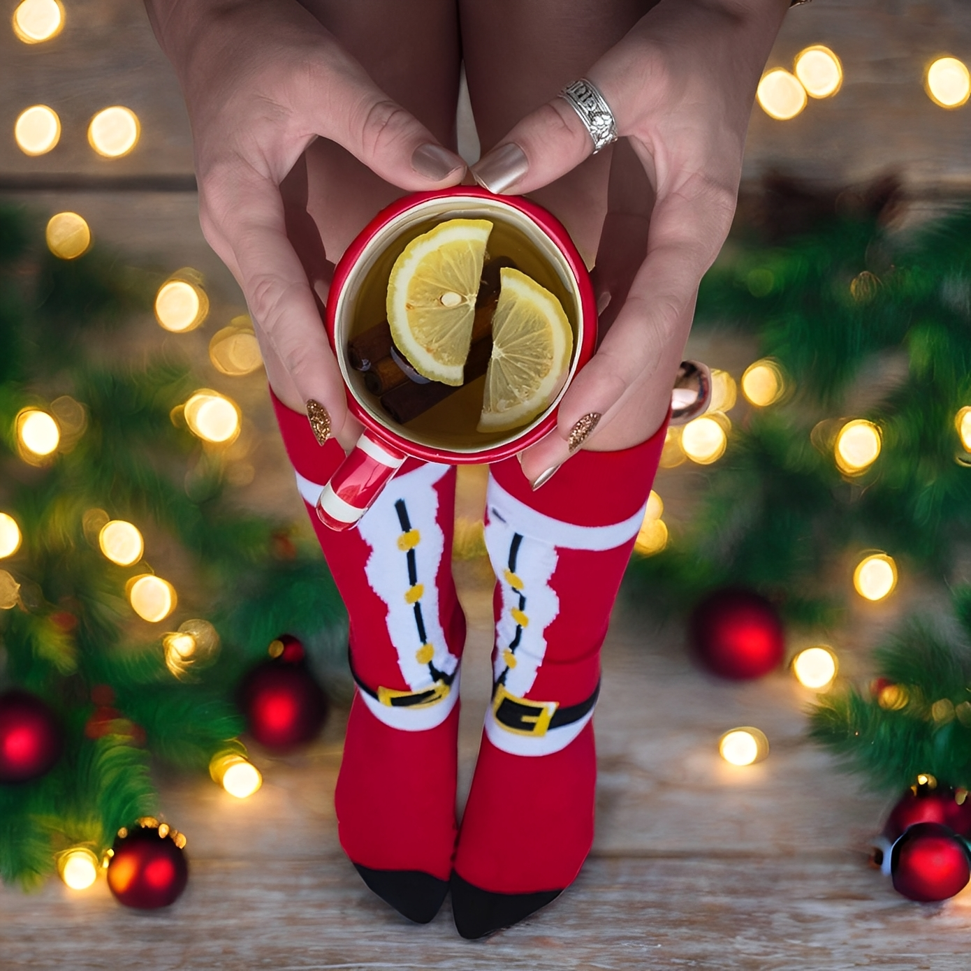 Rowena - Unisex sváteční módní ponožky