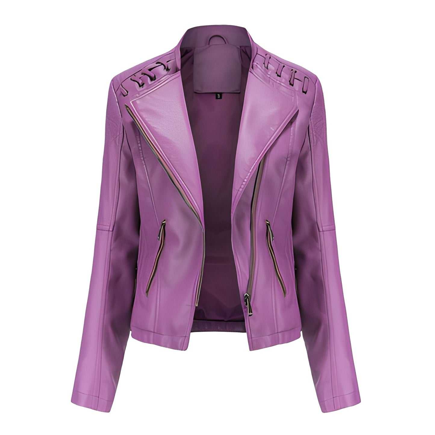 Narelle - Trendy, sleek short leather jacket for women