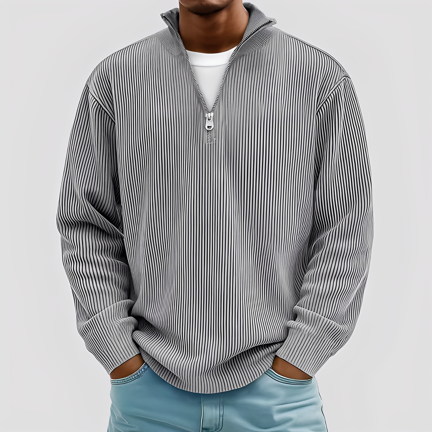 Henry - Současný, pohodlný, pánský teplý svetr