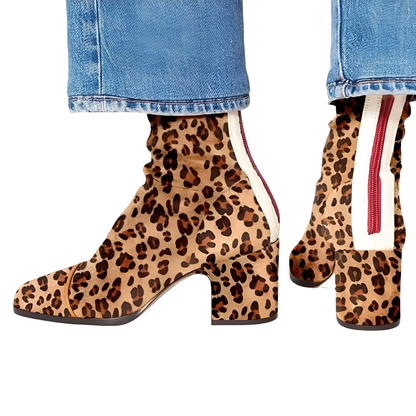 Juliana - Elegantní kotníkové boty s blokovým podpatkem pro ženy