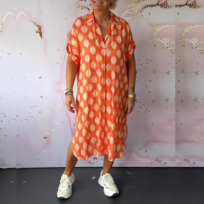 Xandra - Volné elegantní šaty z jedle pro ženy