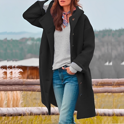 Amalie - Dámský zimní kabát v ležérním stylu