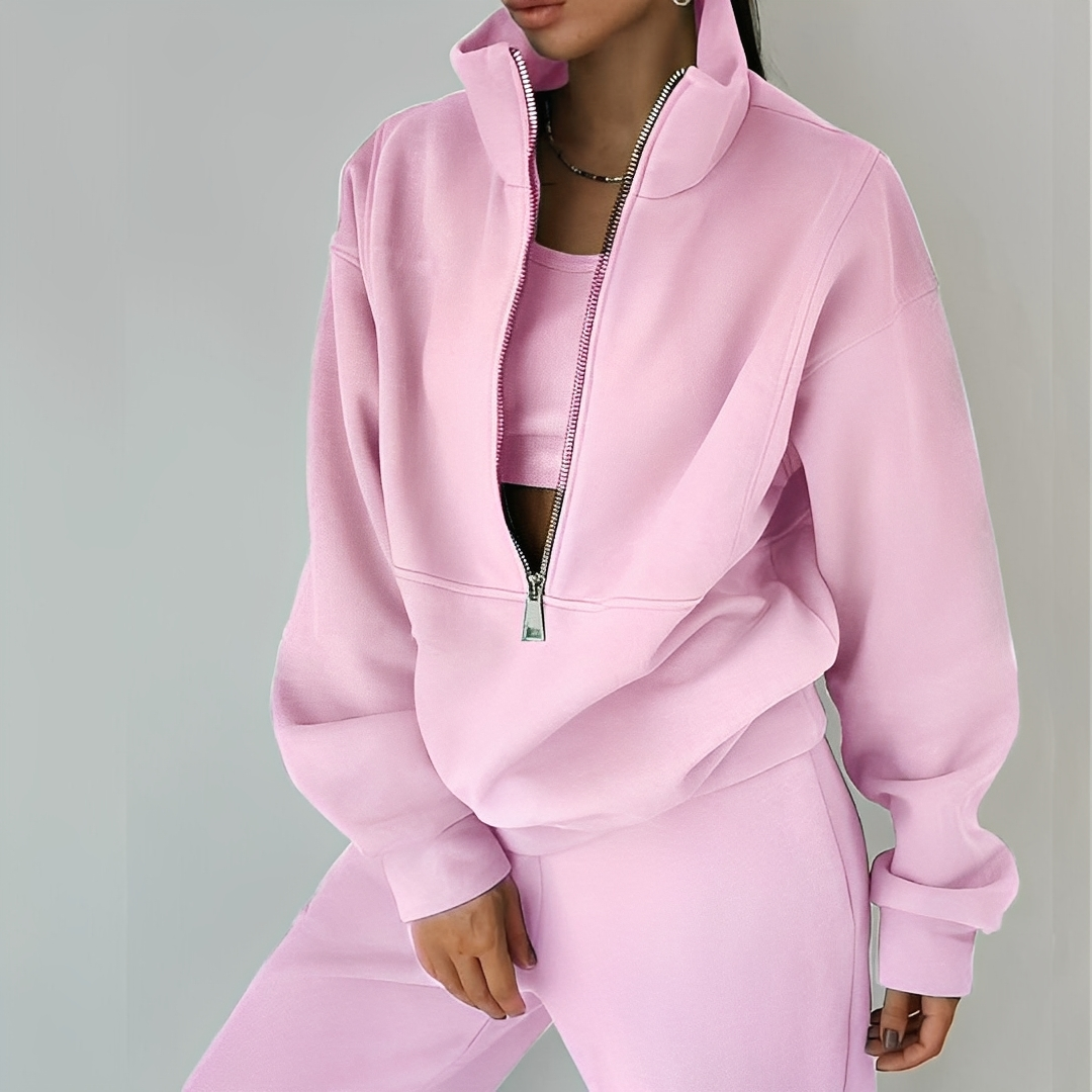 Mélissa - Sada dvou kusů oversize pohodlná z teplákoviny