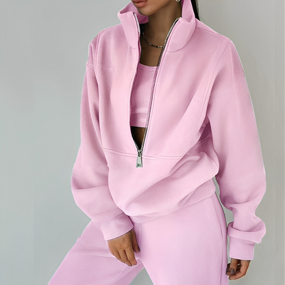 Mélissa - Sada dvou kusů oversize pohodlná z teplákoviny