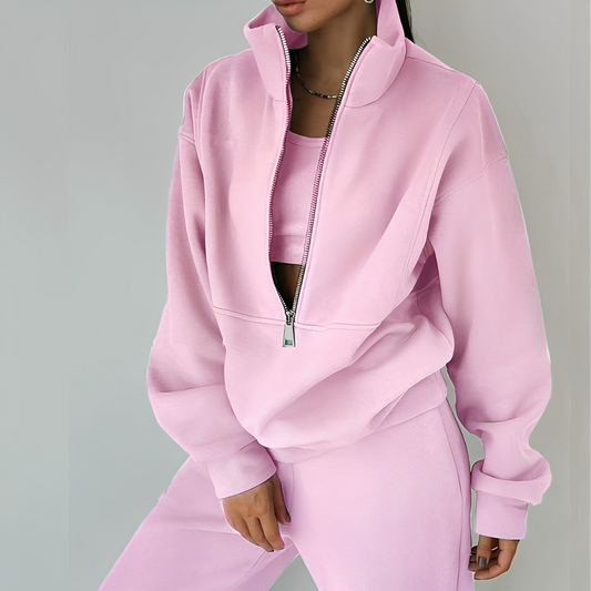 Mélissa - Sada dvou kusů oversize pohodlná z teplákoviny