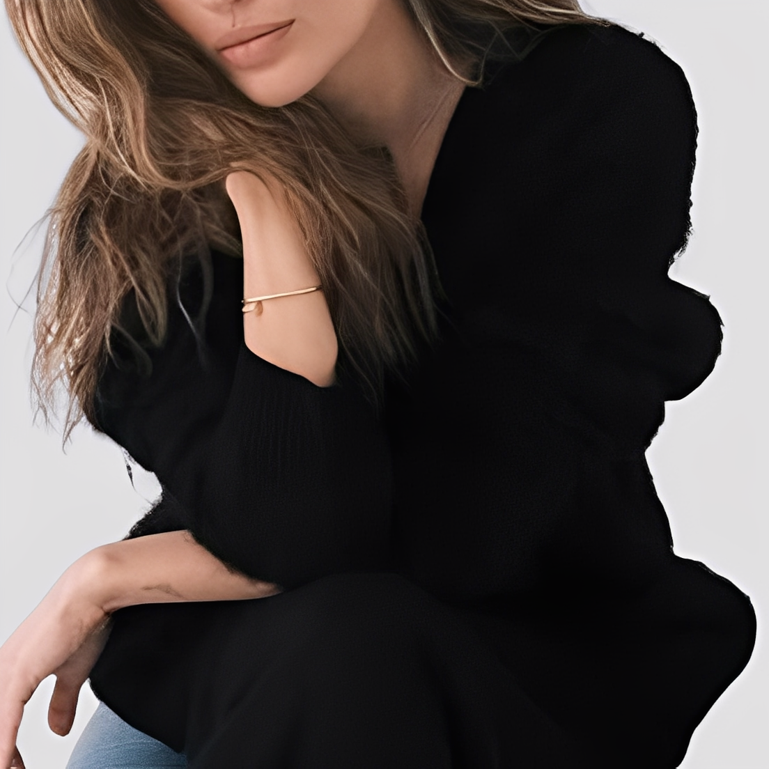 Lavena - Pohodlný velký dámský svetr z kašmíru