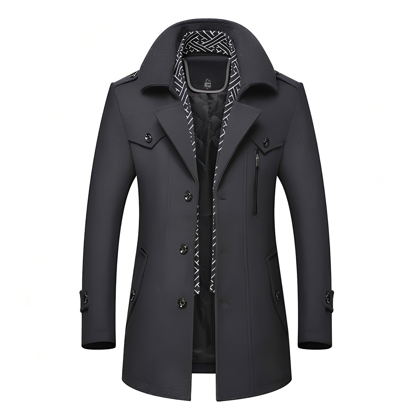 Ronny - Retro kabát pro muže s mnoha kapsami