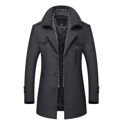 Ronny - Retro kabát pro muže s mnoha kapsami