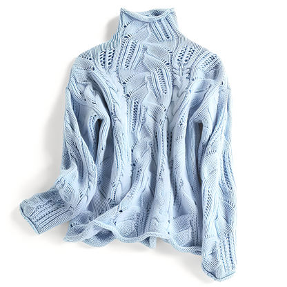 Remy - Dámský kašmírový svetr s otvory