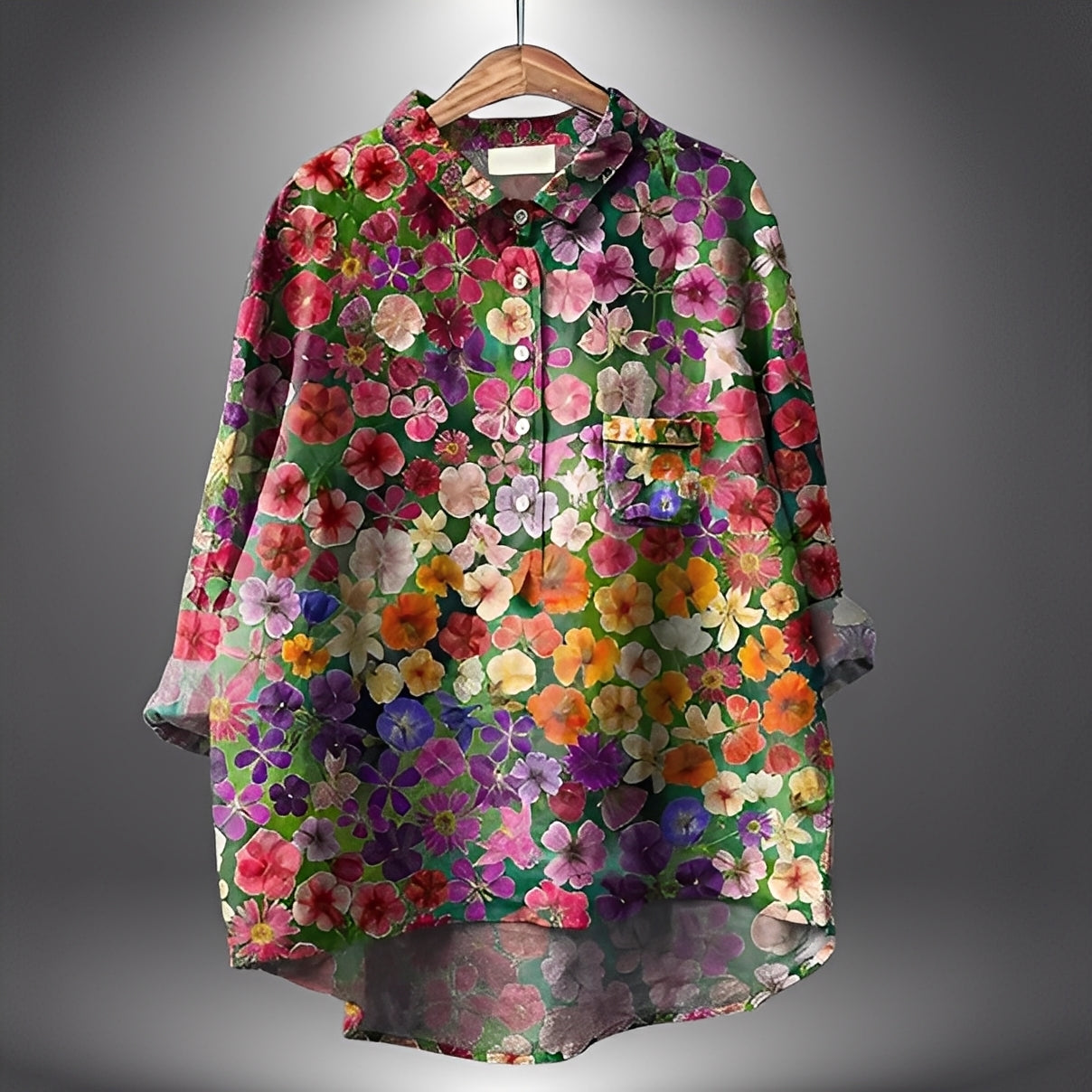 Garance - Tradiční dámská halenka s dlouhými rukávy