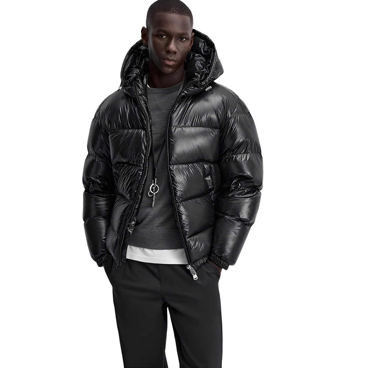 Darrel - Trendy dámská péřová bunda s kapucí