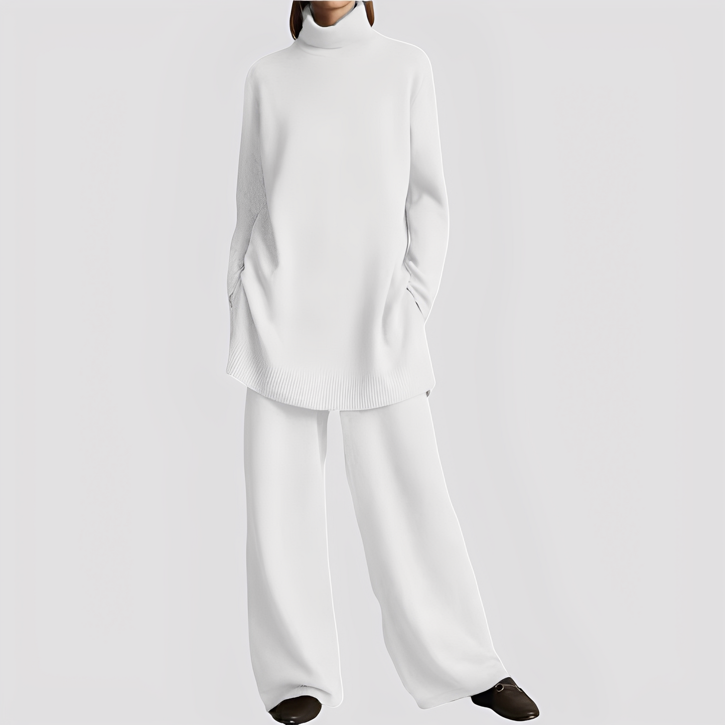 Jessica - Stylová domácí sada s vysokým límcem pro ženy