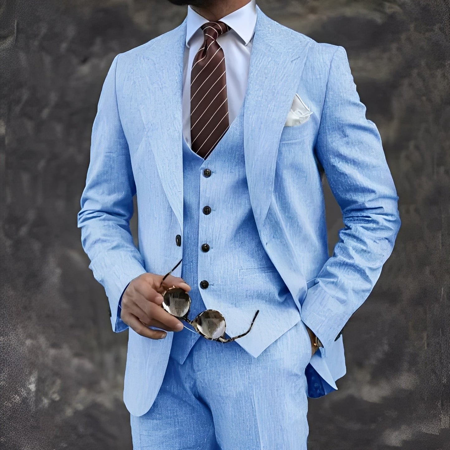 Cordell - Stylový pánský formální oblek ve třech dílech