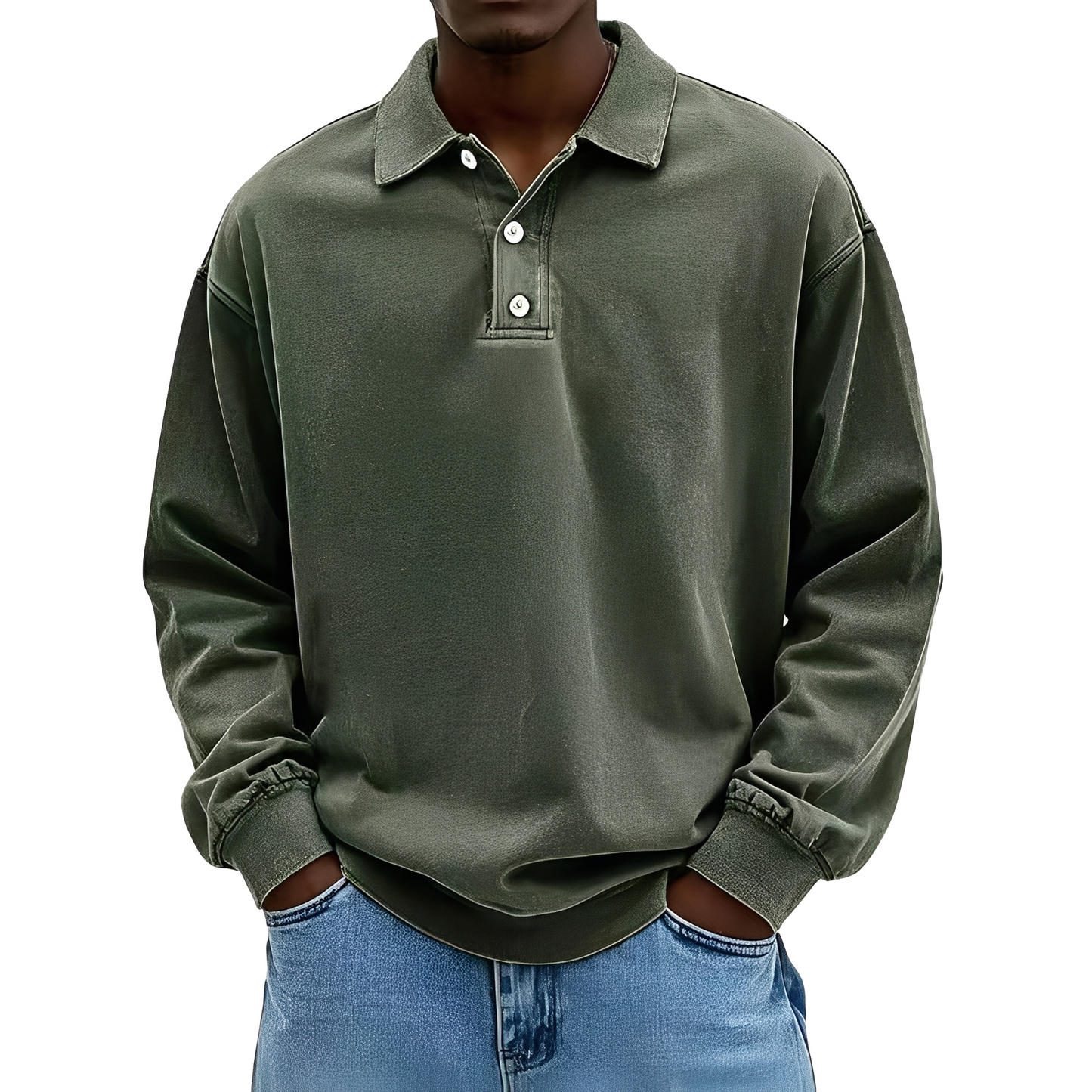 Chris - Klasické pevné pánské tričko s dlouhým rukávem