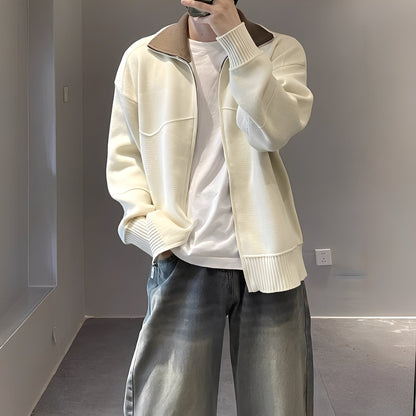 Henry - Moderní, volně pletený pánský svetr