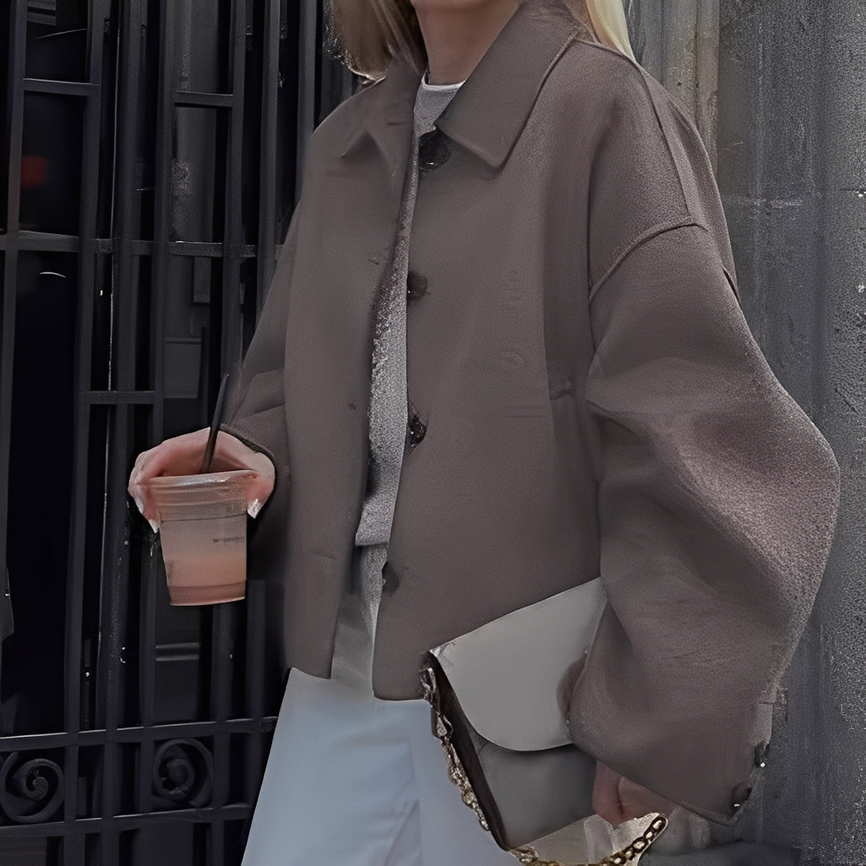 Patricia - Dámská bunda s moderním volným límcem