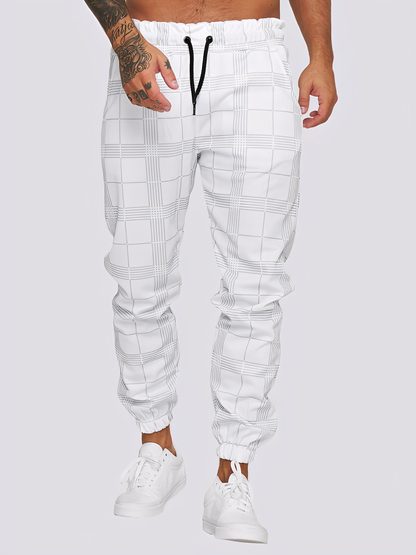 Jaeden - Stylové kostkované pánské kalhoty