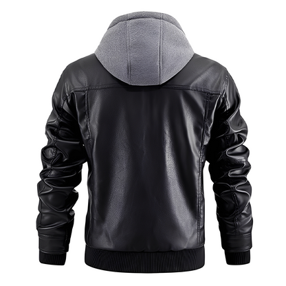 Everard - Klasická pánská moto bunda s kapucí