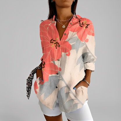 Annick - Stylová dámská halenka s dlouhými rukávy