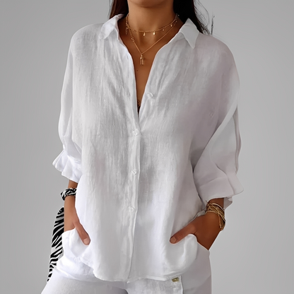 Antoinete - Stylová dámská halenka s dlouhými rukávy