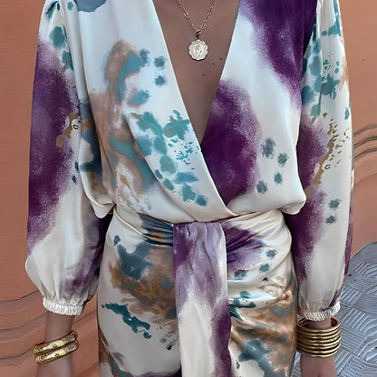 Éva - Elegantní dámské šaty s výstřihem do V