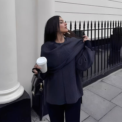 Shelley - Stylový dámský pletený kabát