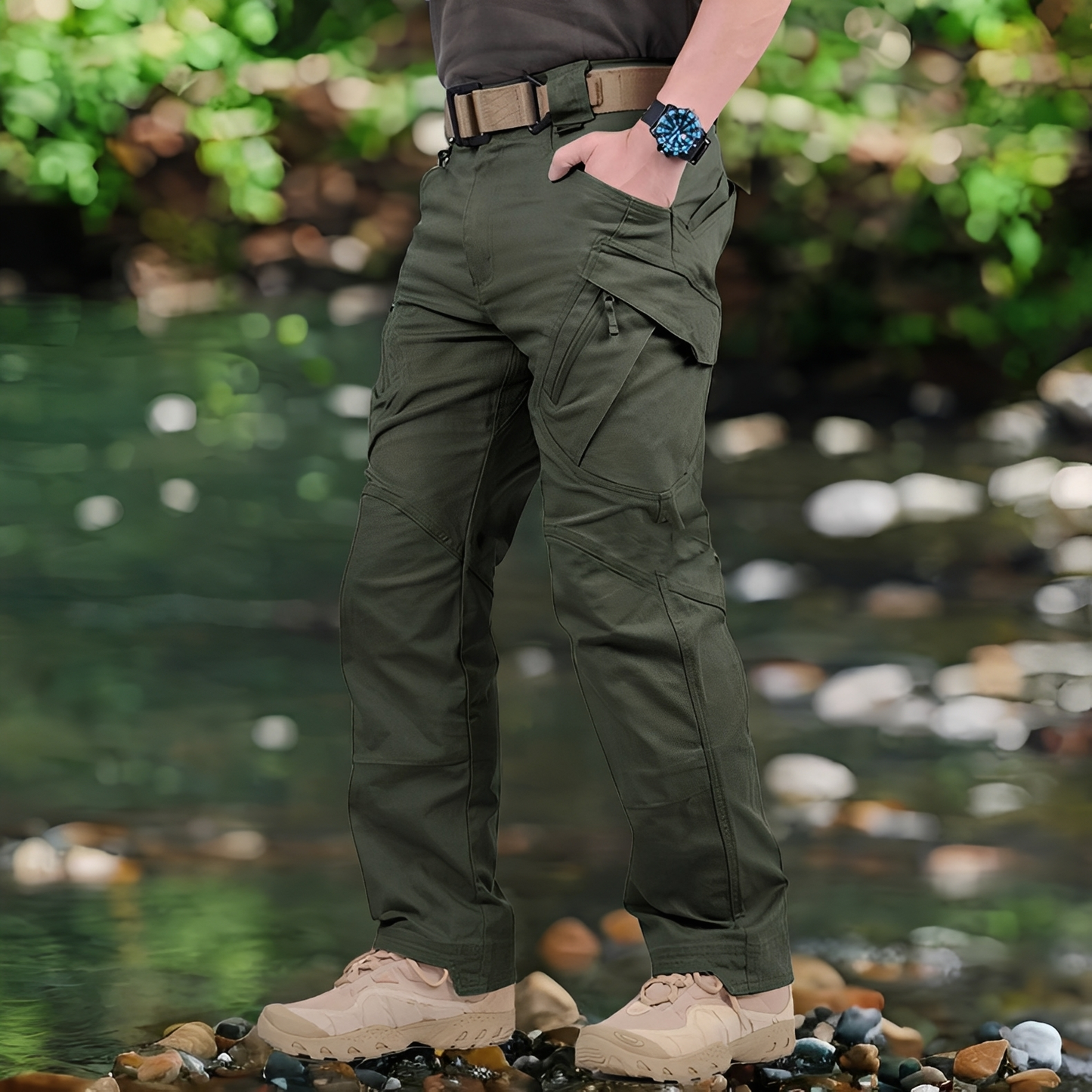 Matteo - Pánské taktické kalhoty s rovným střihem