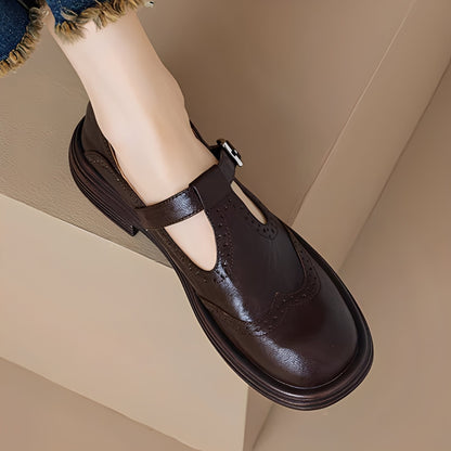 Marley - Moderní ploché kožené dámské boty