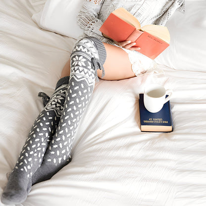 Corinne - Stylové vánoční vlněné ponožky pro ženy