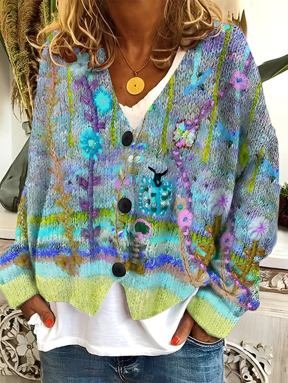 Daphné - Pohodlný a pestrý svetr pro ženy