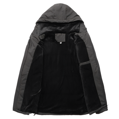 Karl - Pánská univerzální fleecová bunda s kapucí