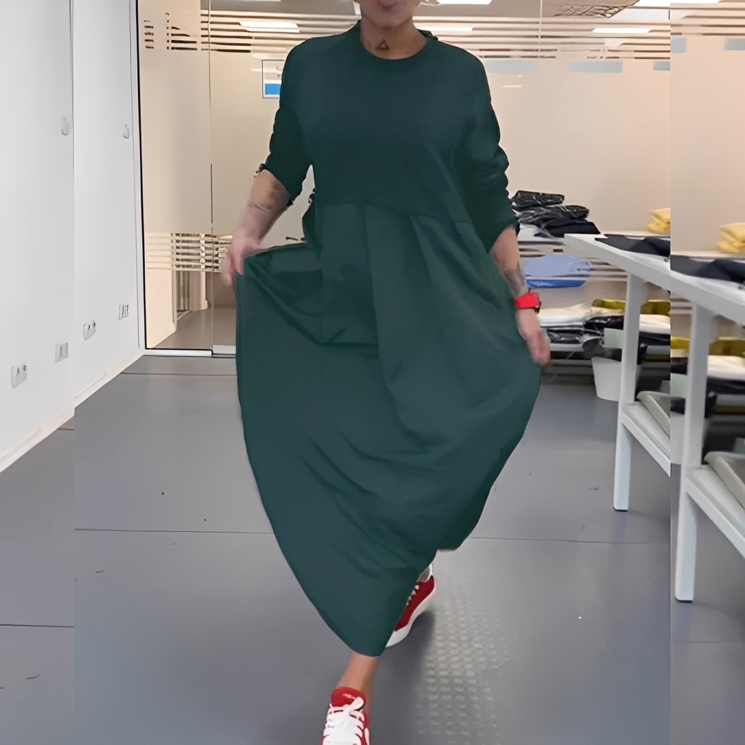 Gisèle - Dámské šaty s kulatým výstřihem