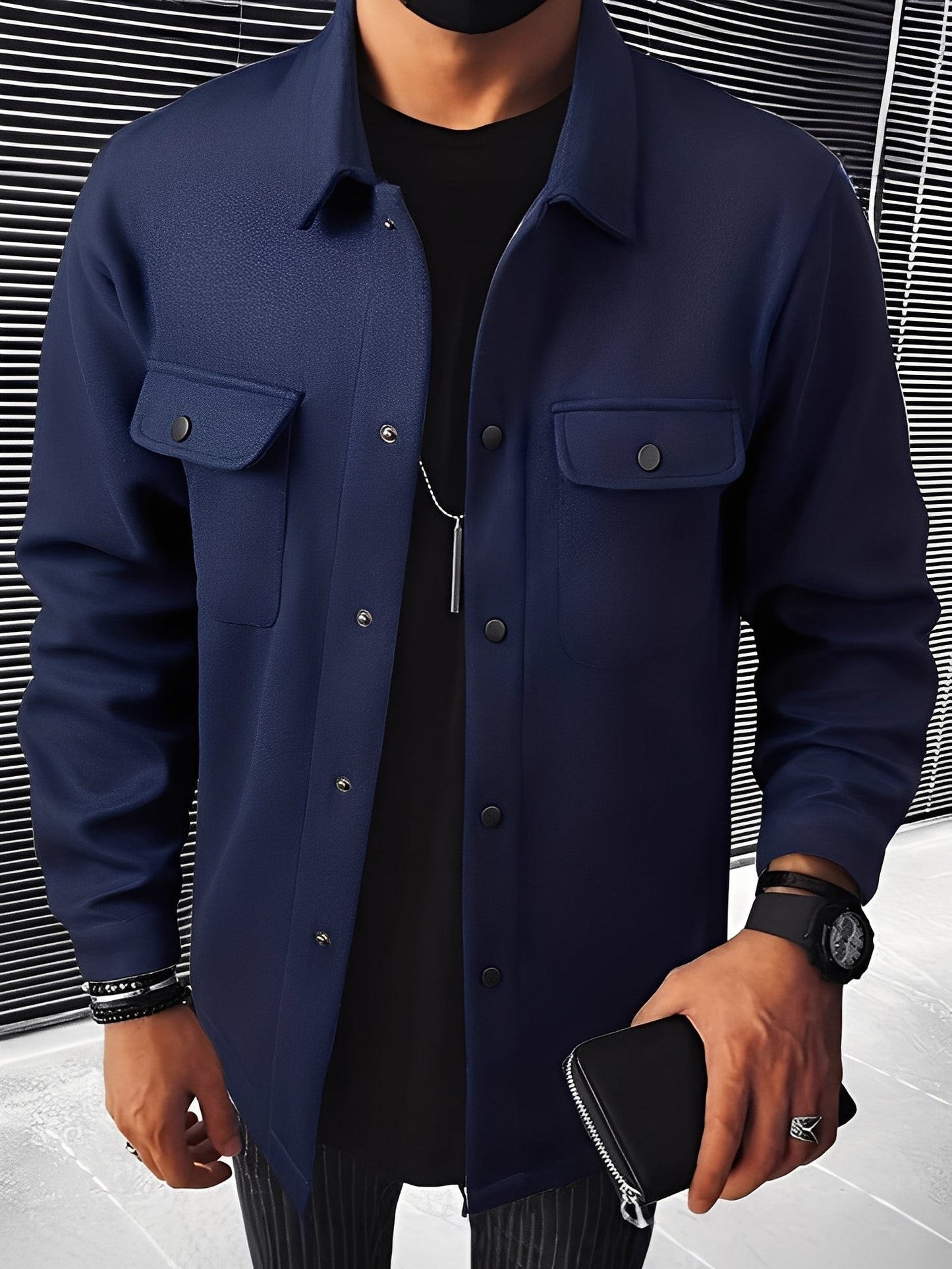 Clinton - Stylová oboustranná pánská bunda s kapsami