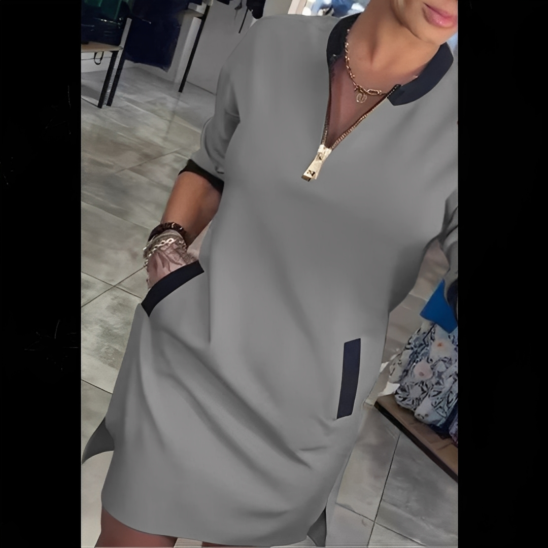 Angelena - Elegantní šaty s dlouhými rukávy pro ženy