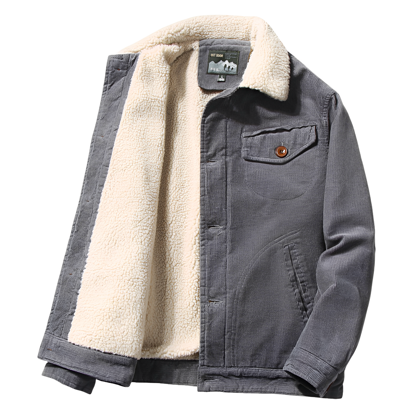 Carl - Aktuální manšestrová bunda s fleecovou podšívkou pro muže