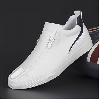 Marcus - Pánské kožené boty s dvojitým zipem