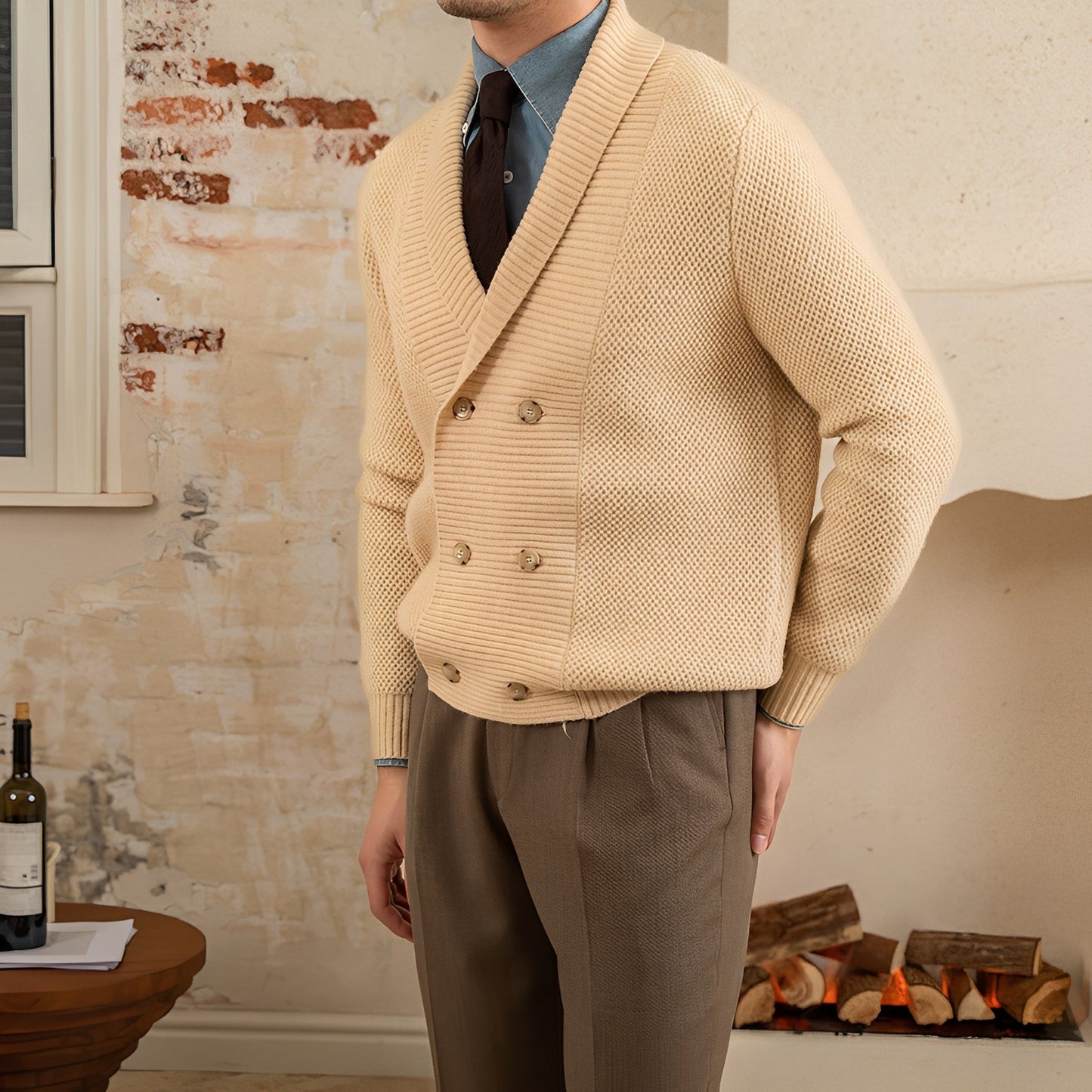 Arthur - Elegantní pánský svetr s výstřihem do V