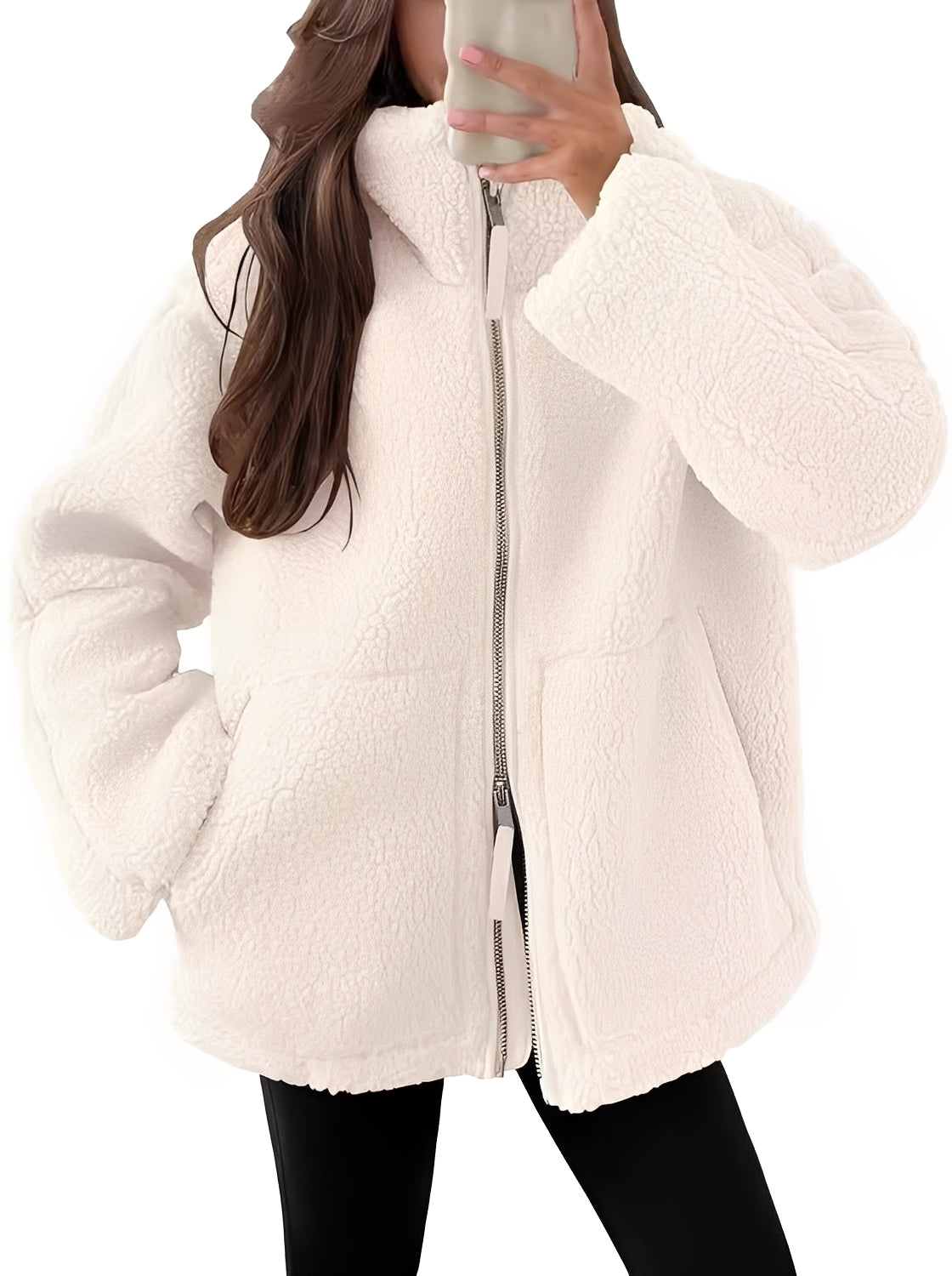 Rowena - Stylová dámská vlněná bunda se zipem