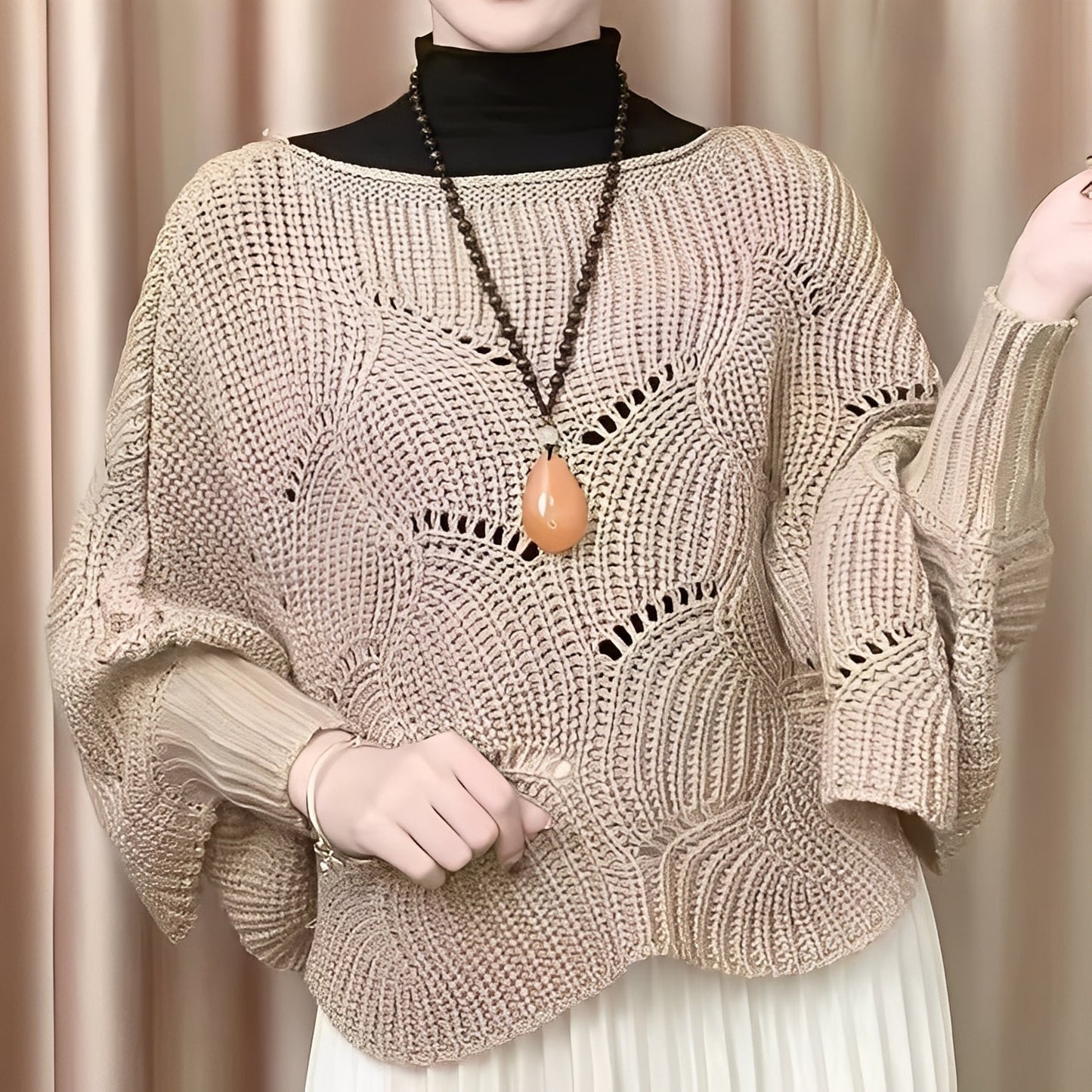 Celestine - Dámský termo svetr s netopýřími rukávy