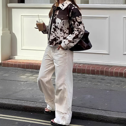 Beatrice - Dámská bunda s trendy vzorem